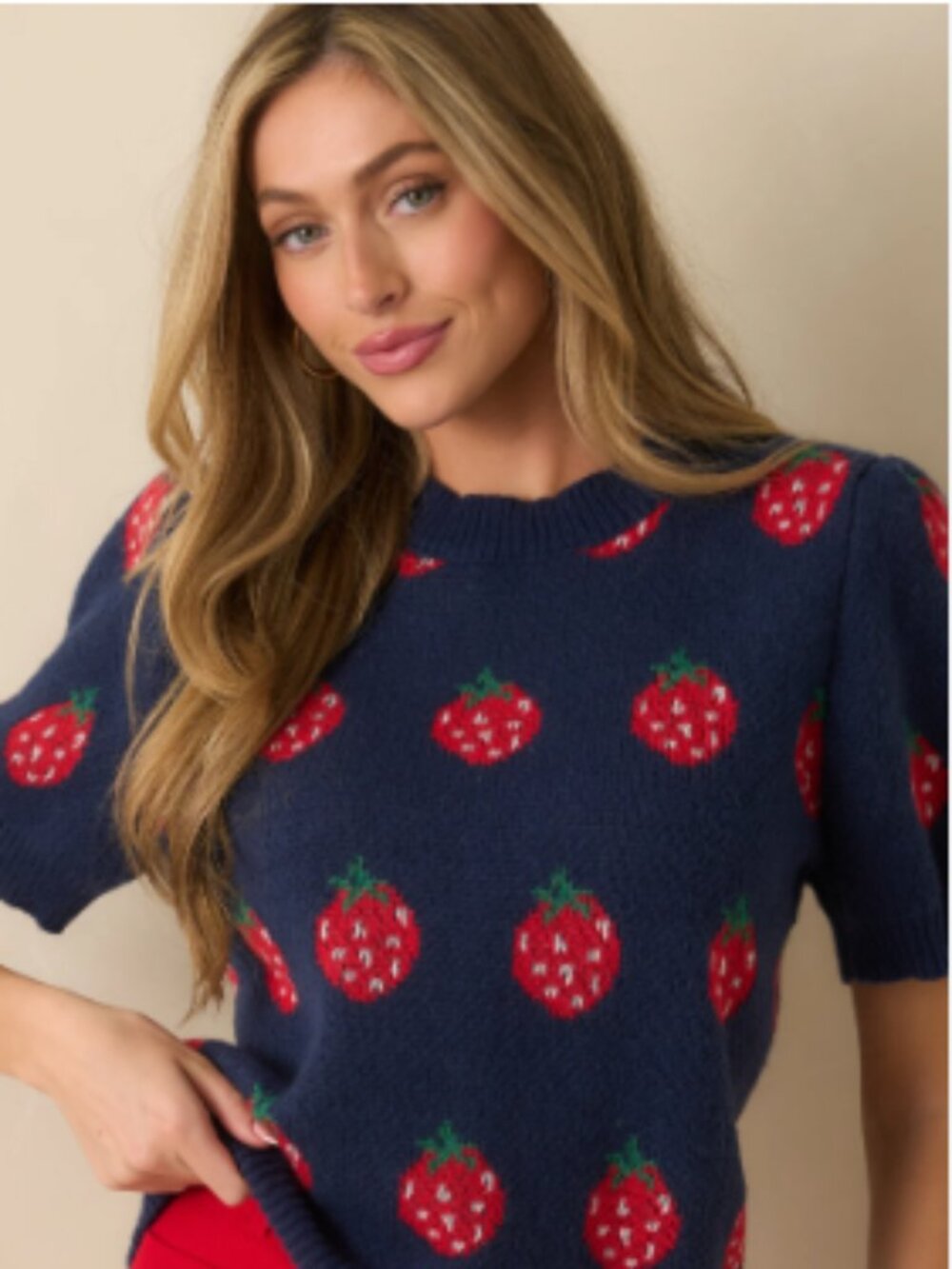 'Just My Jam' Navy Sweater Top🍓🆕️ - Picture 4 of 14